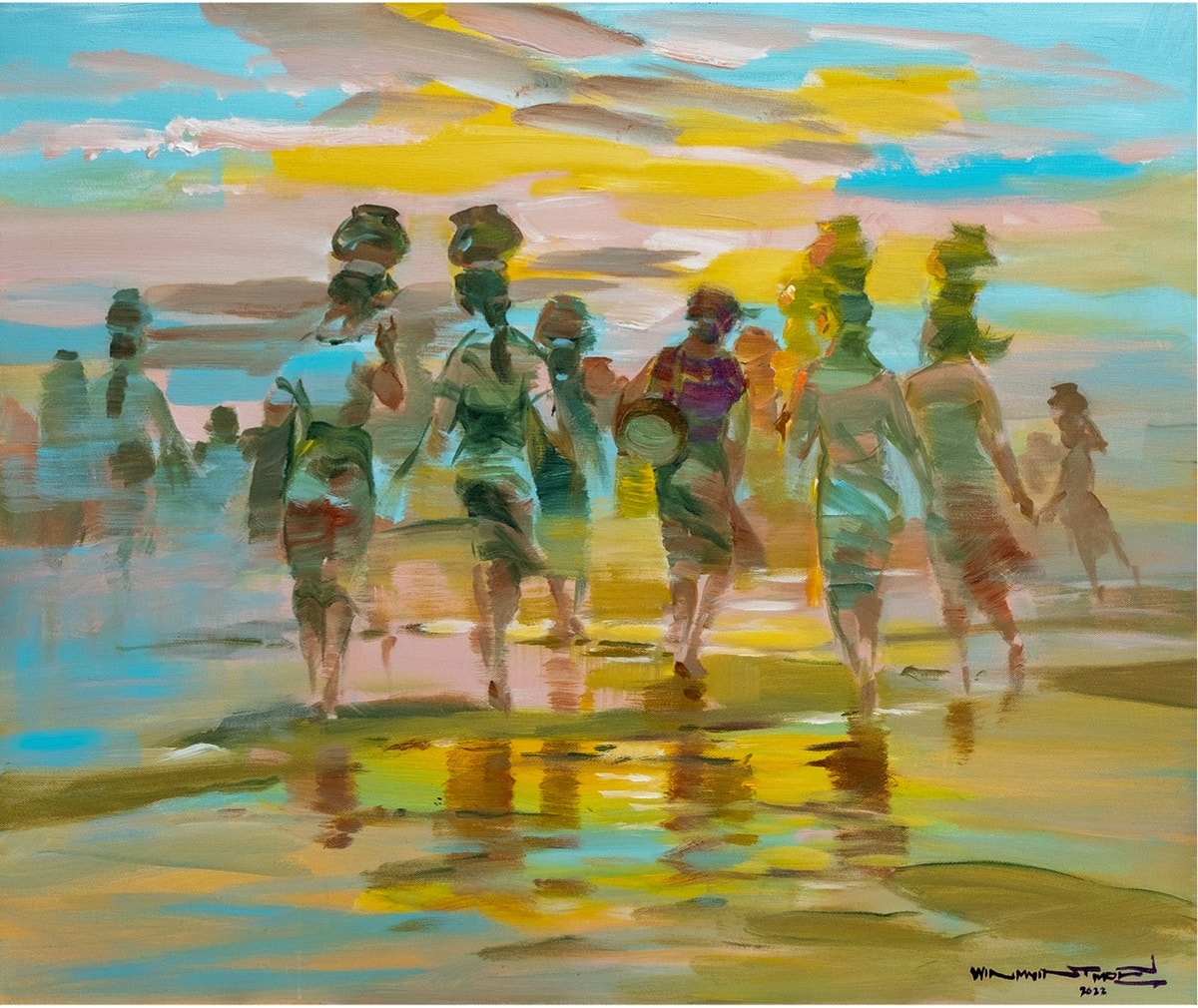 နေခြည်ဖျန်းဖျန်း ရေစပ်စပ် (Sunlight Dappling Water's Edge)